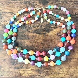 Plunder Multicolor Beaded Statement Necklace